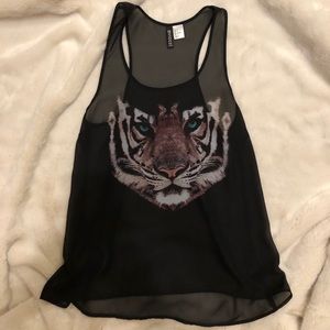 NWOT Tiger Tank Top
